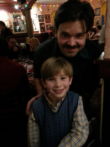 Noah with Broadway star Hunter Foster